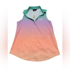 Elegant Gradient Sleeveless Blouse